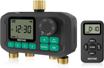 Remote Control Brass Sprinkler Timer for Outdoor Hose Faucet