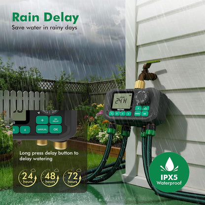 Remote Control Brass Sprinkler Timer for Outdoor Hose Faucet