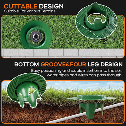 10Pack Sprinkler Head Protector, Cuttable Design, ABS Plash Guard