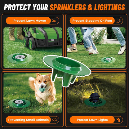 10Pack Sprinkler Head Protector, Cuttable Design, ABS Plash Guard