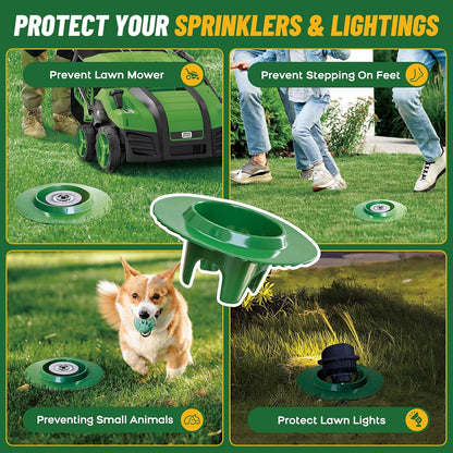 10Pack Sprinkler Head Protector, Cuttable Design, ABS Plash Guard