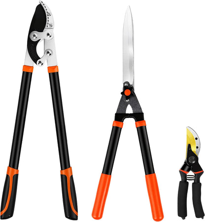 1-Piece Loppers Hedge Shears Pruners Heavy Duty Combo Clippers