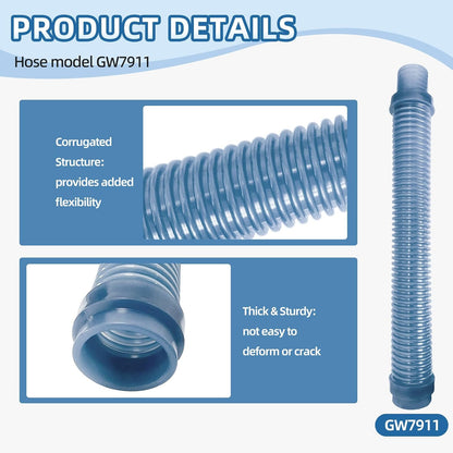 GW7911 Short Leader Hose Replacement for Pentair GW7900