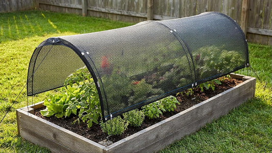 Garden Shade Kits, Shade Cloth with Hoops,78" L x 35" W x 27" H Row Covers