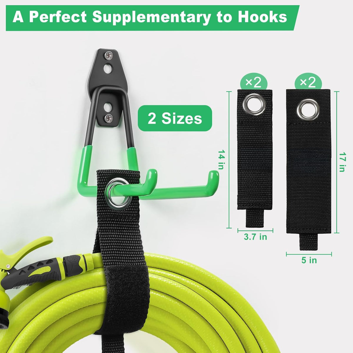 LANDNEOO Garage Hooks, 20-Pack Steel Garage Accessories for Organization and Storage, Heavy Wall Mount Duty Hooks with Anti-Slip Coating for Hanging Ladder, Bike, Power Tools and More Tools, Black