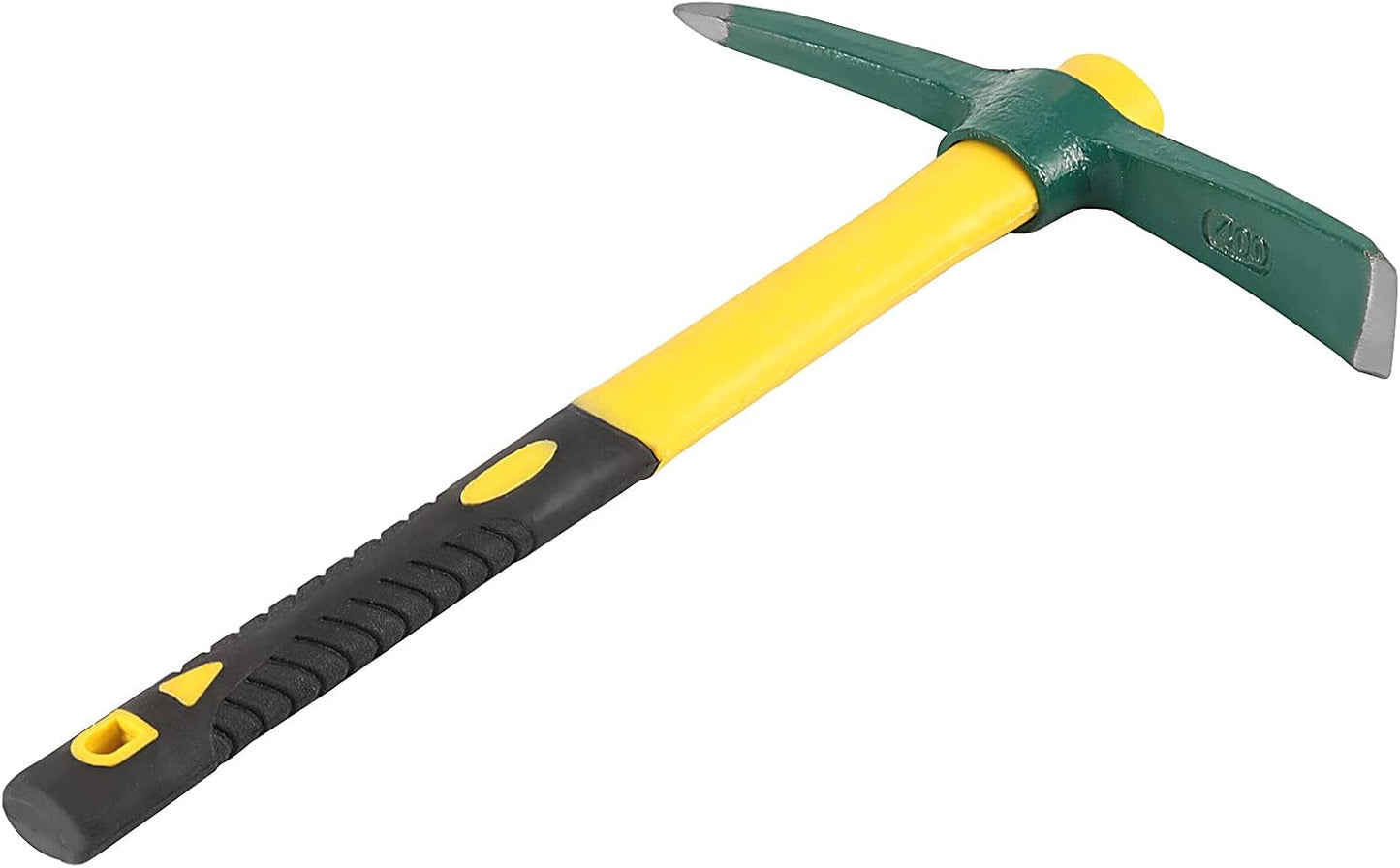 ZOENHOU 2 PCS 15 x 10 Inch Garden Pick, Heavy Duty Cutter Mattock Hoe with Fiberglass Handle, Pick Axes for Digging Stumpy Flower Beds