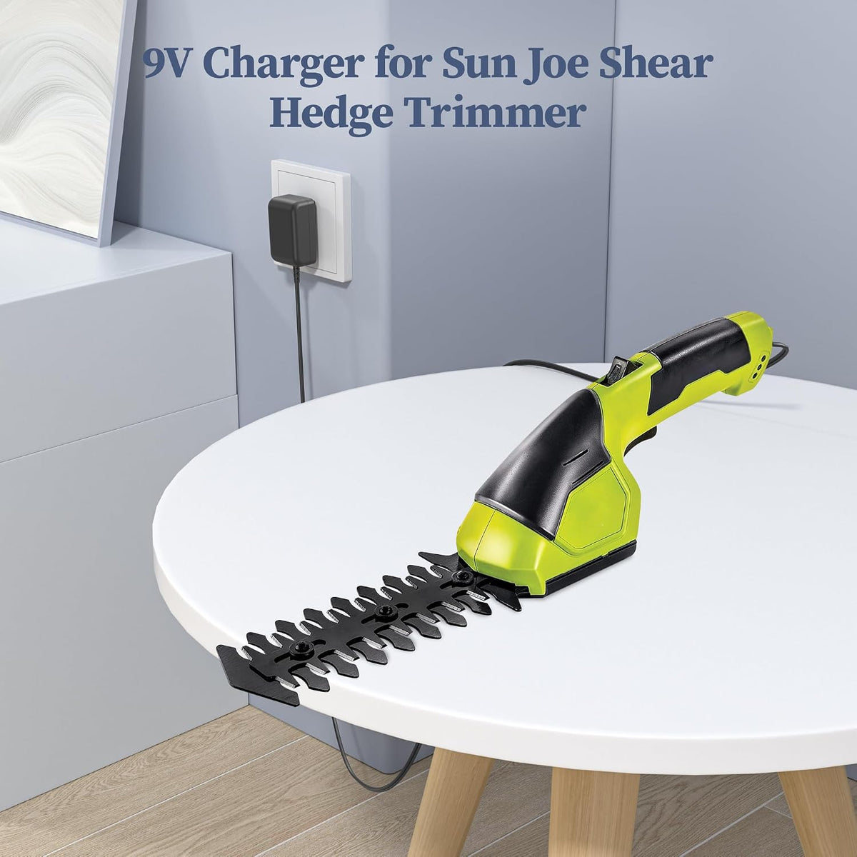 9V Adapter for Snow Joe Sun Joe HJ604C HJ605CC Grass Shear Hedge Trimmer
