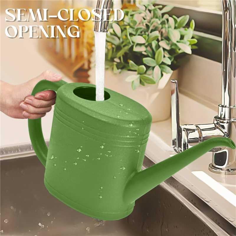 Plant Watering Can for Home Garden - with Long Spout - 1/4 Gallon - Green