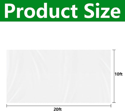 20 x 10 Ft Plant Sun Protection Cloth, Non-Woven Garden Plant Shade Cloth
