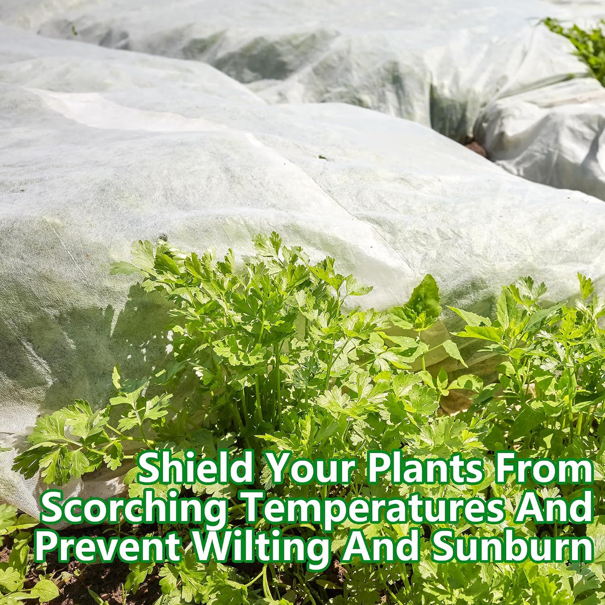 20 x 10 Ft Plant Sun Protection Cloth, Non-Woven Garden Plant Shade Cloth