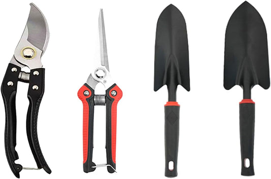 Garden Tool Set 4 PCS Pruning Shears and Garden Shovel Transplant Trowel