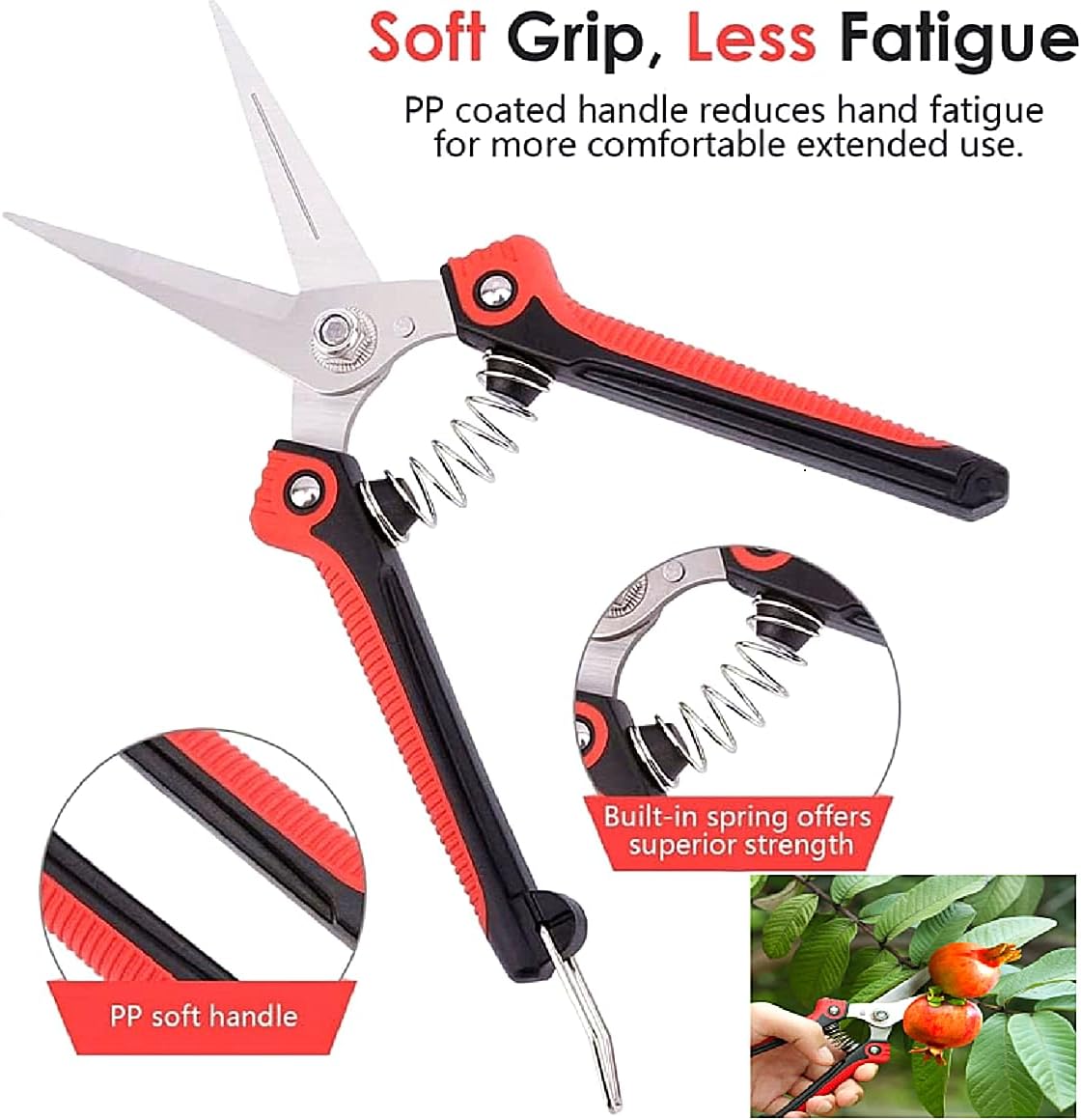 Garden Tool Set 4 PCS Pruning Shears and Garden Shovel Transplant Trowel