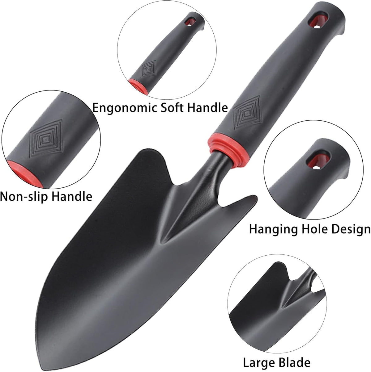 Garden Tool Set 4 PCS Pruning Shears and Garden Shovel Transplant Trowel