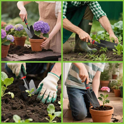 Garden Tool Set 4 PCS Pruning Shears and Garden Shovel Transplant Trowel