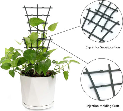 6Pcs Indoor Plant Trellis for Climbing Plants Outdoor, Stackable