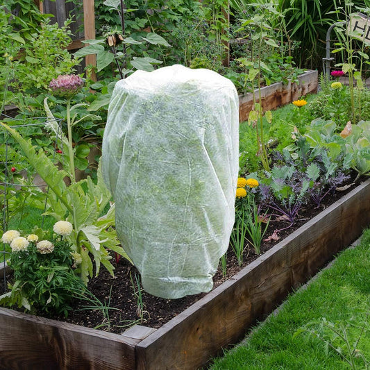 Plant Covers Freeze Protection 0.95oz H40''xW60'' Frost Blanket with Drawstring | Winter Tree Cover for Frost Protection,Season Extension