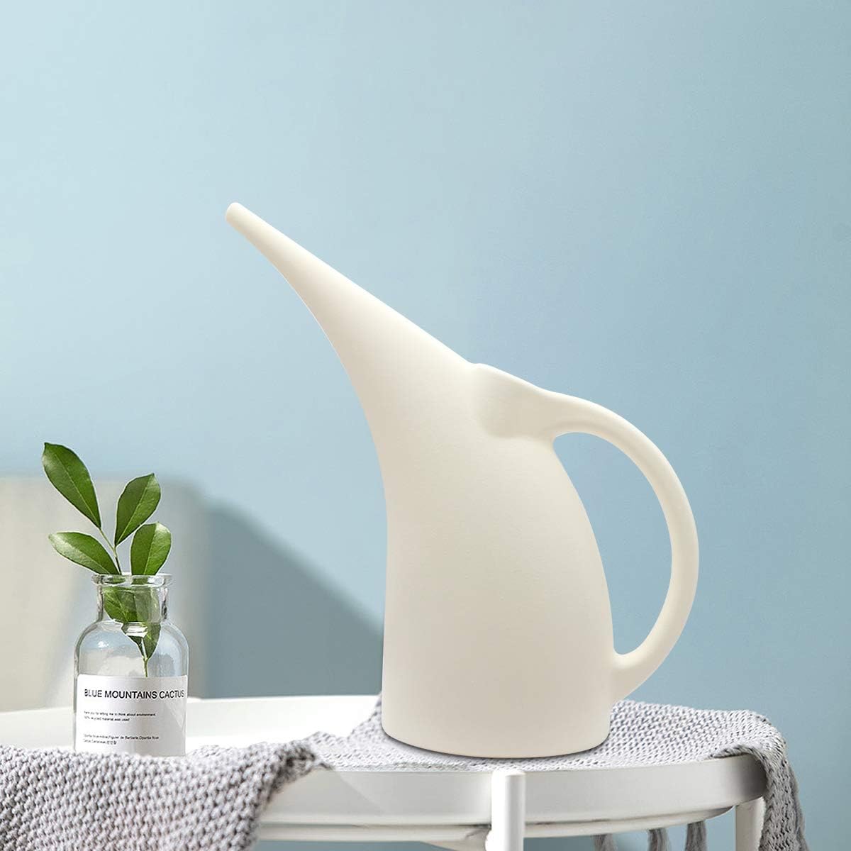 Watering Can - 1/2 Gallon - for Indoor and Outdoor Plant Garden - White