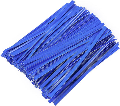 500 Pcs 5" Kraft Paper Twist Ties Reusable Bread Ties, for Party Cello Candy Bread Coffee Bags Cake Pops