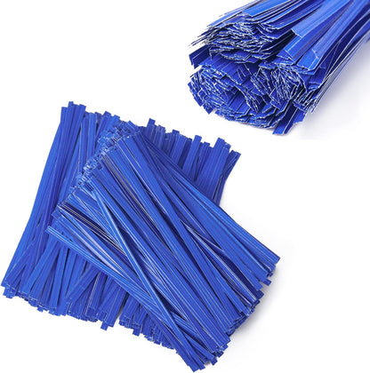 500 Pcs 5" Kraft Paper Twist Ties Reusable Bread Ties, for Party Cello Candy Bread Coffee Bags Cake Pops