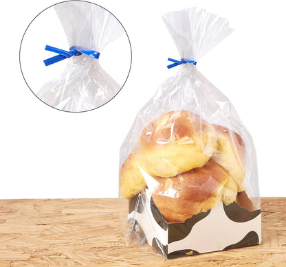 500 Pcs 5" Kraft Paper Twist Ties Reusable Bread Ties, for Party Cello Candy Bread Coffee Bags Cake Pops