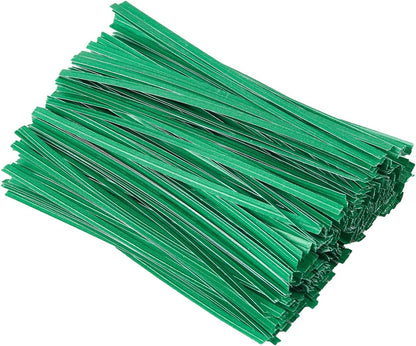 500 Pcs 5" Kraft Paper Twist Ties Reusable Bread Ties, for Party Cello Candy Bread Coffee Bags Cake Pops