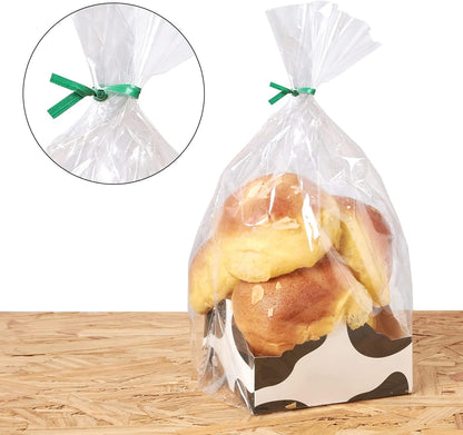 500 Pcs 5" Kraft Paper Twist Ties Reusable Bread Ties, for Party Cello Candy Bread Coffee Bags Cake Pops