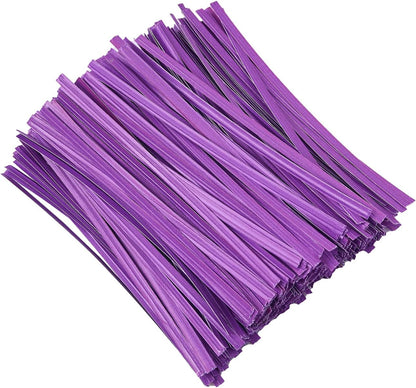 500 Pcs 5" Kraft Paper Twist Ties Reusable Bread Ties, for Party Cello Candy Bread Coffee Bags Cake Pops