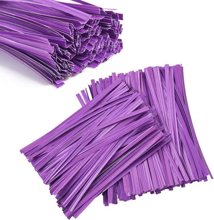 500 Pcs 5" Kraft Paper Twist Ties Reusable Bread Ties, for Party Cello Candy Bread Coffee Bags Cake Pops