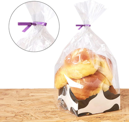500 Pcs 5" Kraft Paper Twist Ties Reusable Bread Ties, for Party Cello Candy Bread Coffee Bags Cake Pops