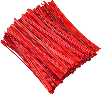 500 Pcs 5" Kraft Paper Twist Ties Reusable Bread Ties, for Party Cello Candy Bread Coffee Bags Cake Pops