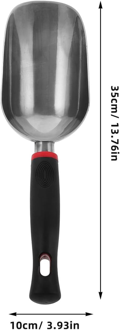 GANAZONO Aluminum Garden Shovel 13.77In Lightweight Handheld Soil Scoop and Ice Scoop for Gardening and Freezer Use Ergonomic Grip Durable Multi-Functional Tool