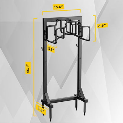Skycarper Garden Hose Reel Holder Water Hose Hanger Organizer Stand,Black