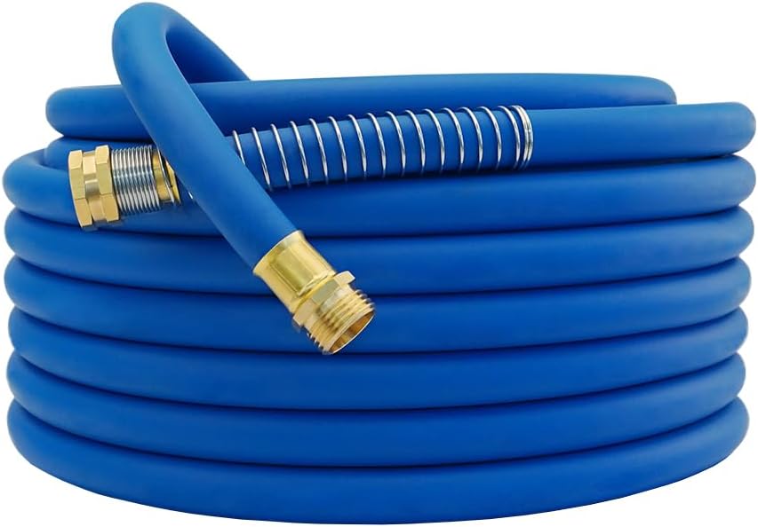 Guitrees Leader Garden Hose 10ft x 5/8", Heavy Duty Short Water Hose, Female to Female Fittings, Five Layered Braiding for Durability, 1000PSI Burst, 300PSI Working (Black) - Colors B