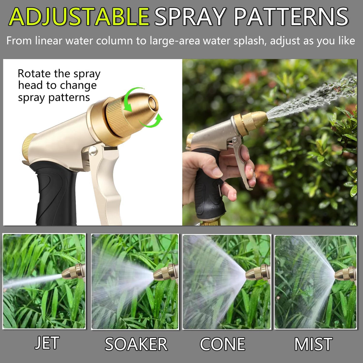 Garden Hose Nozzle, Heavy Duty Hose Nozzle