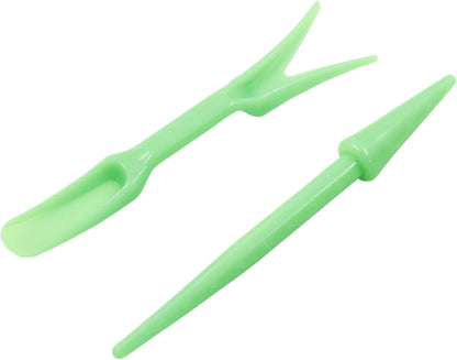 Bivethoi Garden Hand Tools Transplanting Shovel Scoops Kits for Plant Cultivation Digging Care, Set of 6, Blue
