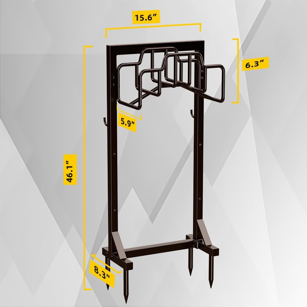 Skycarper Garden Hose Reel Holder Water Hose Hanger Organizer Stand,Black