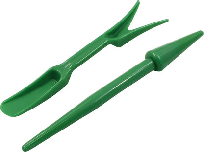 Bivethoi Garden Hand Tools Transplanting Shovel Scoops Kits for Plant Cultivation Digging Care, Set of 6, Blue