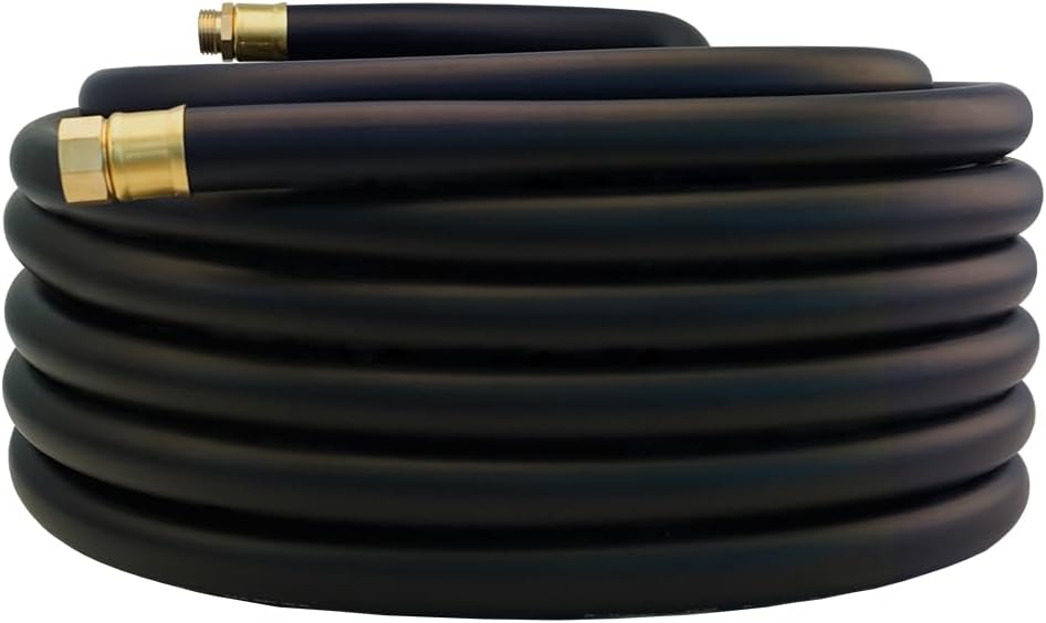 Guitrees Leader Garden Hose 10ft x 5/8", Heavy Duty Short Water Hose, Female to Female Fittings, Five Layered Braiding for Durability, 1000PSI Burst, 300PSI Working (Black) - Colors B