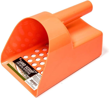 SE 3 Quart Sand Scoop Sifter with 0.5" Holes - Use for Gold and Metal Prospecting, Green