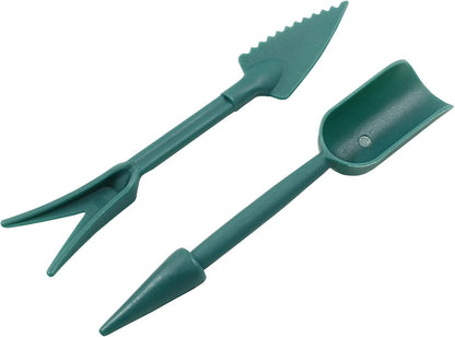 Bivethoi Garden Hand Tools Transplanting Shovel Scoops Kits for Plant Cultivation Digging Care, Set of 6, Blue