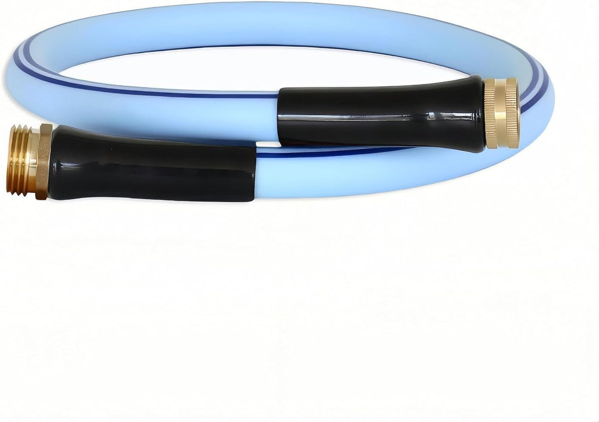 Atlantic Female to Female Heavy Duty Garden Hose 5/8 Inch x 2 ft Black Water Hose Short Connection Leader Hose 2 Foot - Colors C