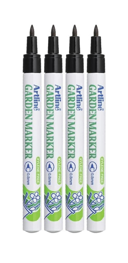 Artline Garden Marker | Water Resistant | Quick Dry Ink Great For Outside Use (4 Markers)