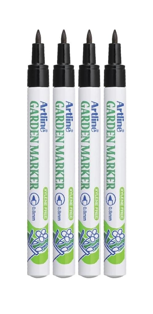 Artline Garden Marker | Water Resistant | Quick Dry Ink Great For Outside Use (4 Markers)