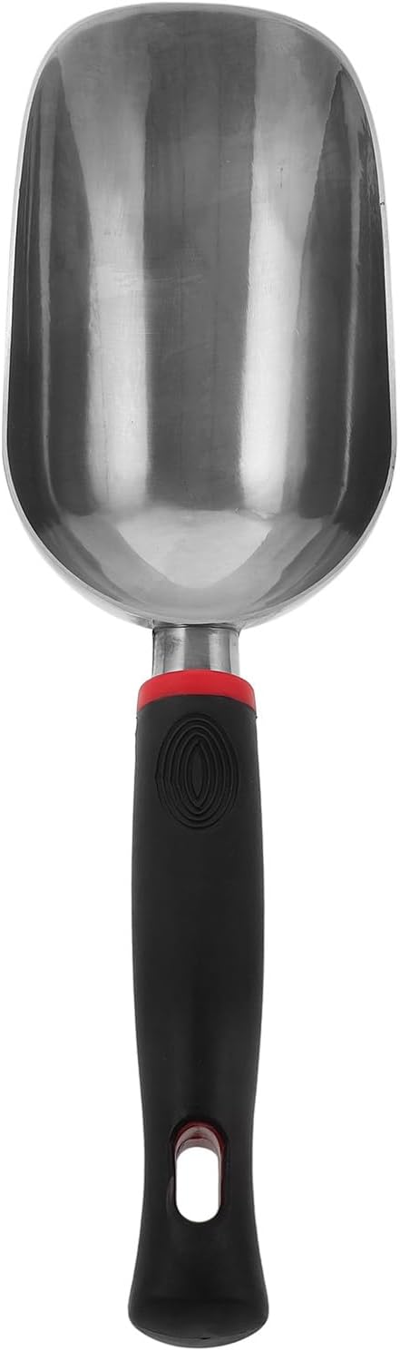 GANAZONO Aluminum Garden Shovel 13.77In Lightweight Handheld Soil Scoop and Ice Scoop for Gardening and Freezer Use Ergonomic Grip Durable Multi-Functional Tool