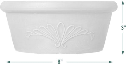 Arcadia Garden Products PSW TA30TP Plastic/Stone/Wood Composite Bulb Pan – No Drainage Hole (Drillable), Planter Bowl for Succulents, Bonsai, Fairy Gardens, Herbs,12-Inch, Taupe