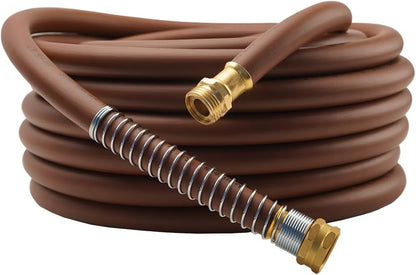 Guitrees Leader Garden Hose 10ft x 5/8", Heavy Duty Short Water Hose, Female to Female Fittings, Five Layered Braiding for Durability, 1000PSI Burst, 300PSI Working (Black) - Colors B
