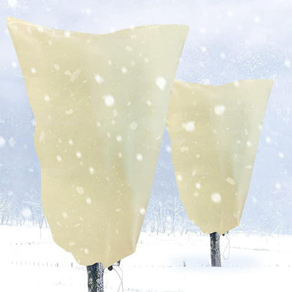 Plant Covers Winter Freeze Protection 1 Pack 78.74'' X 94.49'' Reusable Frost Blanket Tree Wrap Cloth with Drawstring and Zipper for Outdoor Cold Weather - Green