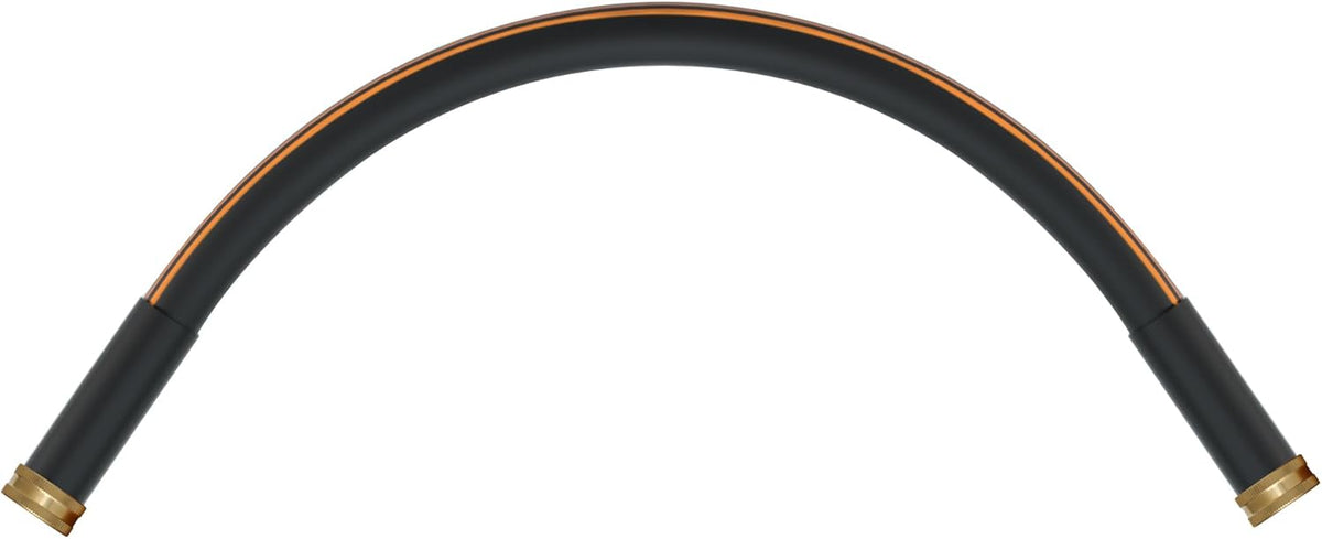 Atlantic Female to Female Heavy Duty Garden Hose 5/8 Inch x 2 ft Black Water Hose Short Connection Leader Hose 2 Foot - Colors C