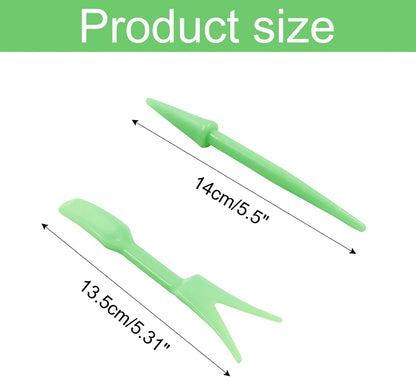 Bivethoi Garden Hand Tools Transplanting Shovel Scoops Kits for Plant Cultivation Digging Care, Set of 6, Blue
