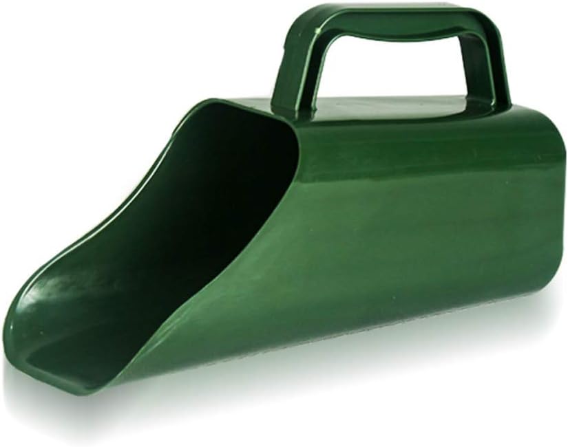 Garden Shovel,Green Scoop, Multifunctional Bucket Gardening Tool, Garden Shovel with Handle, Small Plastic Handy Garden Scoop for Soil, Compost, Planting (As Shown)